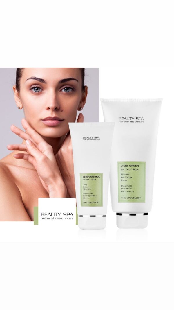 Gesichtspflege Set für fettige Haut Beauty Spa